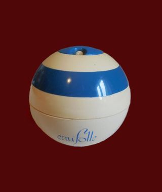 Bola Vintage Recargable Azul y Blanca