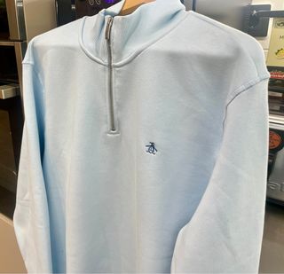 Sudadera Penguin Media Cremallera Azul  XXL