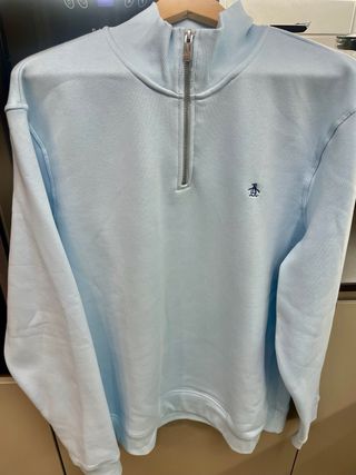 Sudadera Penguin Media Cremallera Azul  XXL