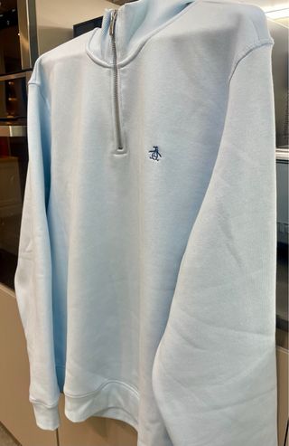 Sudadera Penguin Media Cremallera Azul  XXL