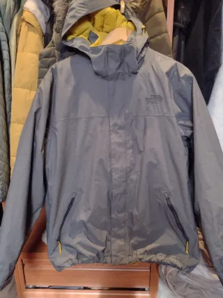 Chaqueta The North Face gris y amarilla