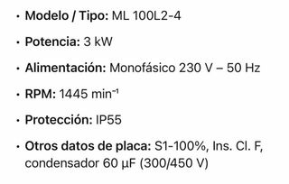 Motor Eléctrico TECHTOP