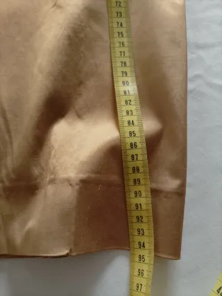 Pantalón Massimo Dutti T42 Dorado