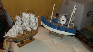 Maqueta Barco Pesquero Azul