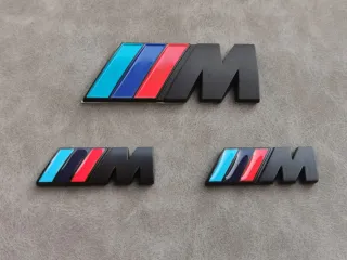 Bmw M Power Emblema Maletero mas 2 Logos Laterales