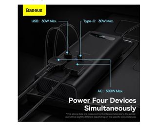 Baseus Inversor Coche 150W 12V / 500W 220V