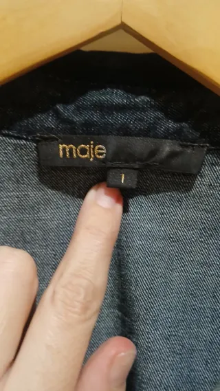 Vestido vaquero marca Maje talla 1 (tallaje marca)