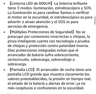 Arrancador Baterías Coche jumpstart 