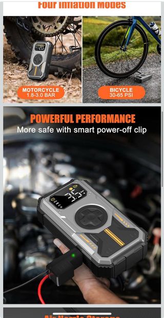 Arrancador Baterías Coche jumpstart 