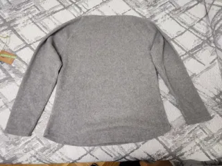 Sudadera polar gris mujer XL