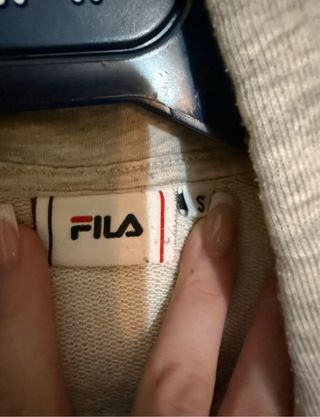 Felpa Fila con cappuccio donna grigio/rosa