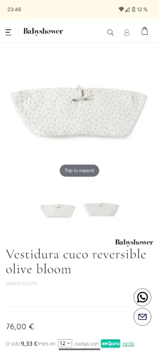Funda capazo Bugaboo Babyshower