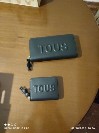 Juego de carteras Tous negras