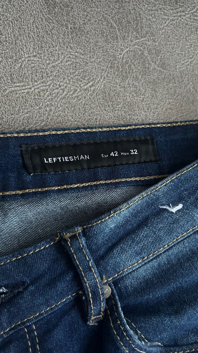 Pantalón hombre skinny azul