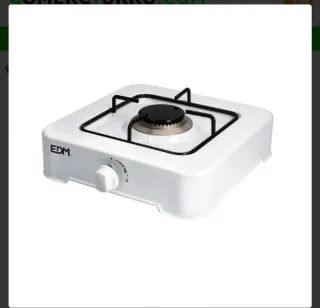 Cocina gas 1 fuego EDM esmaltada 30x30x10cm