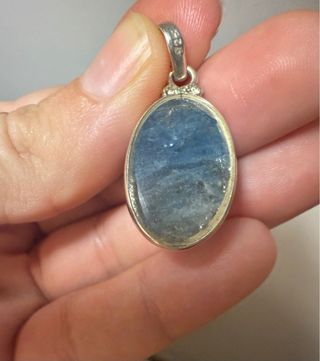Colgante Plata y Aguamarina