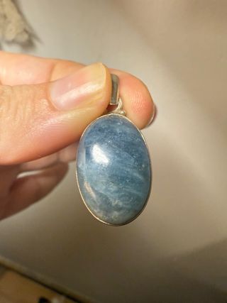 Colgante Plata y Aguamarina