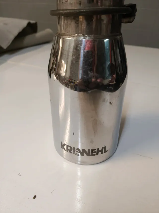 Cola de escape acero inoxidable con silenciador