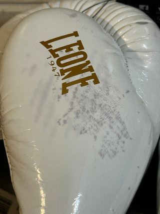 Guantes Boxeo Leone 1947 16oz Blanco