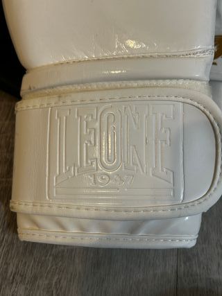 Guantes Boxeo Leone 1947 16oz Blanco