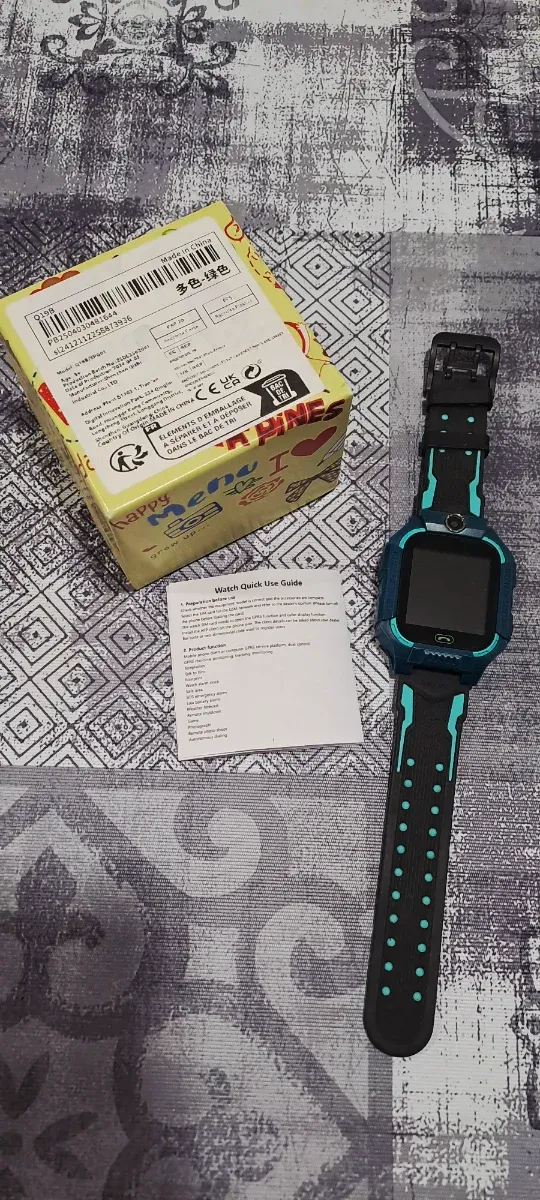 Reloj Digital Azul y Verde