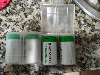 4 Pilas Recargables USB-C Gordas