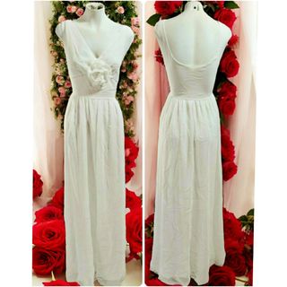 Vestido Blanco Fiesta Novia Disfraz