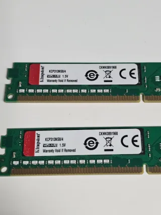 8GB (2x 4GB DDR3 Kingston RAM Módulos)