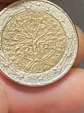 Moneda 2 € Francia 1999