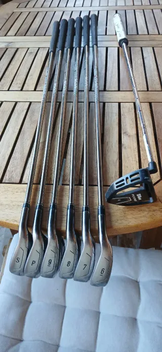 !OCASIÓN! Juego de hierros Callaway, bolsa, putter