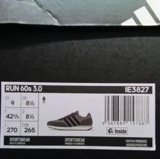 Adidas Run 60s 3.0 - Taglia US 9