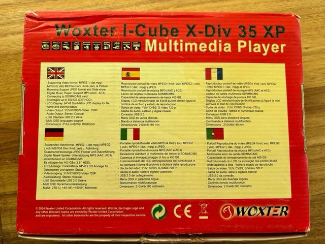 Reproductor Multimedia Woxter