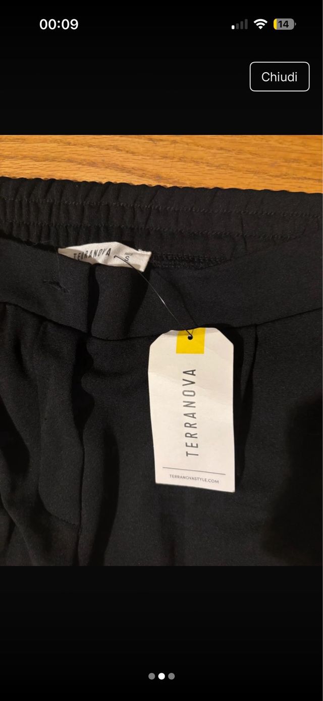 Pantaloni vita alta neri