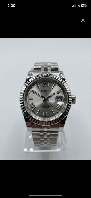 Reloj Seiko Automático Plateado 36 mm