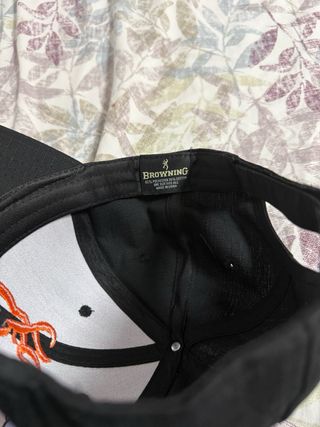 Gorra Negra Browning Naranja