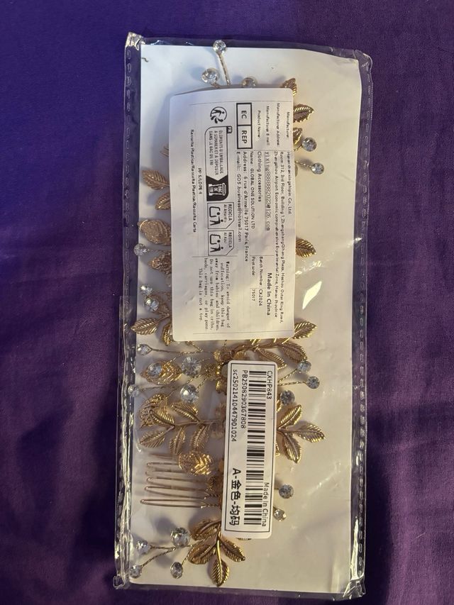 Tiara de fiesta con pedrería