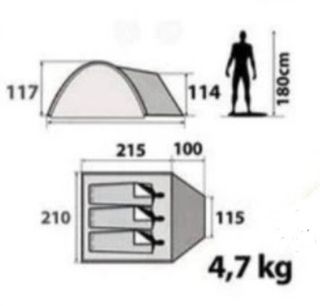 Tienda de campaña Quechua Arpenaz 3 XL