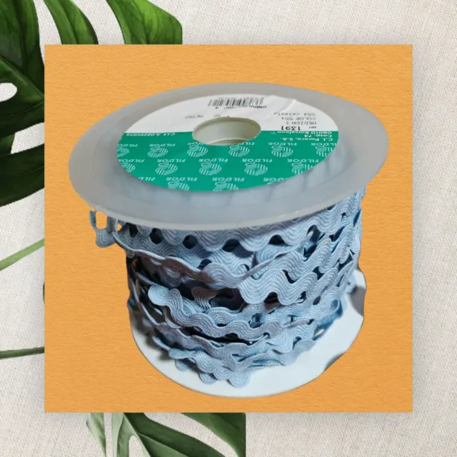 Pasamanería FILDOR azul ondulada