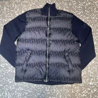 Chaqueta Cárdigan Dior Oblique Azul Marino 
