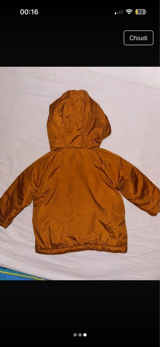 Giubbotto invernale bambino arancione