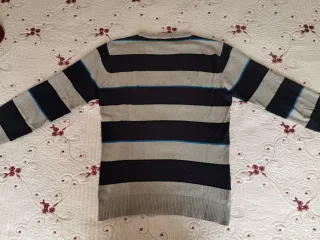 Jersey de Punto Inside Rallas en Gris Azul Marino