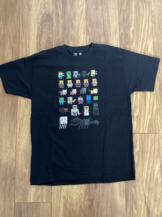 Camiseta Minecraft Mobs Negra