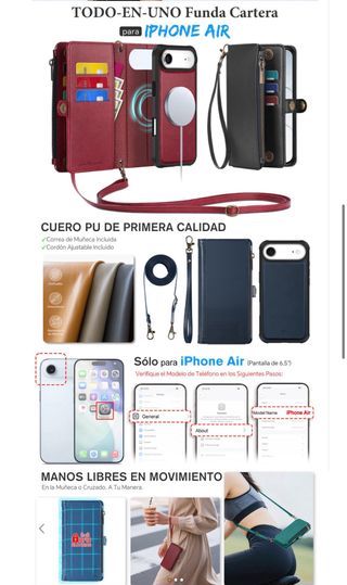NUEVO! Funda iPhone air 6.5 2025