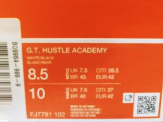 Nike G.T Hustle Academy Gris/Blanco