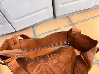 Bolso tipo Marrón Cuero