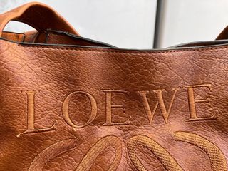 Bolso tipo Marrón Cuero