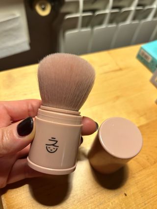 Brocha Maquillaje Miin Beige/Rosa