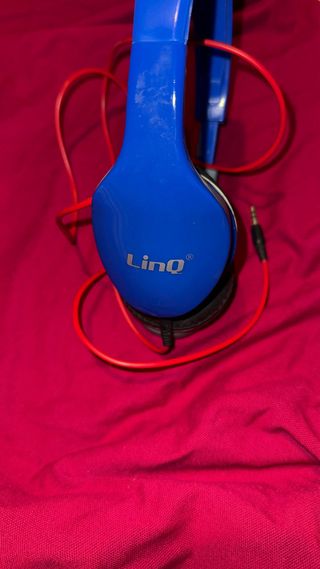Cuffie Linq con cavo removibile blu e rosse
