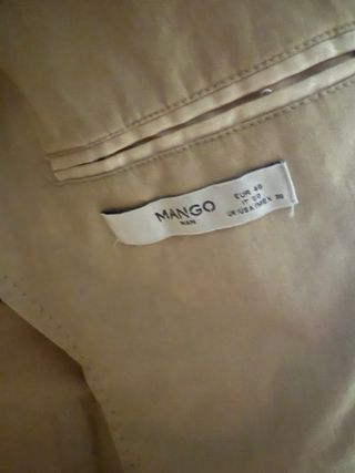 Americana Mango Beige Hombre