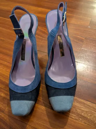 Zapatos GINO VAELLO Piel Azul y Gris